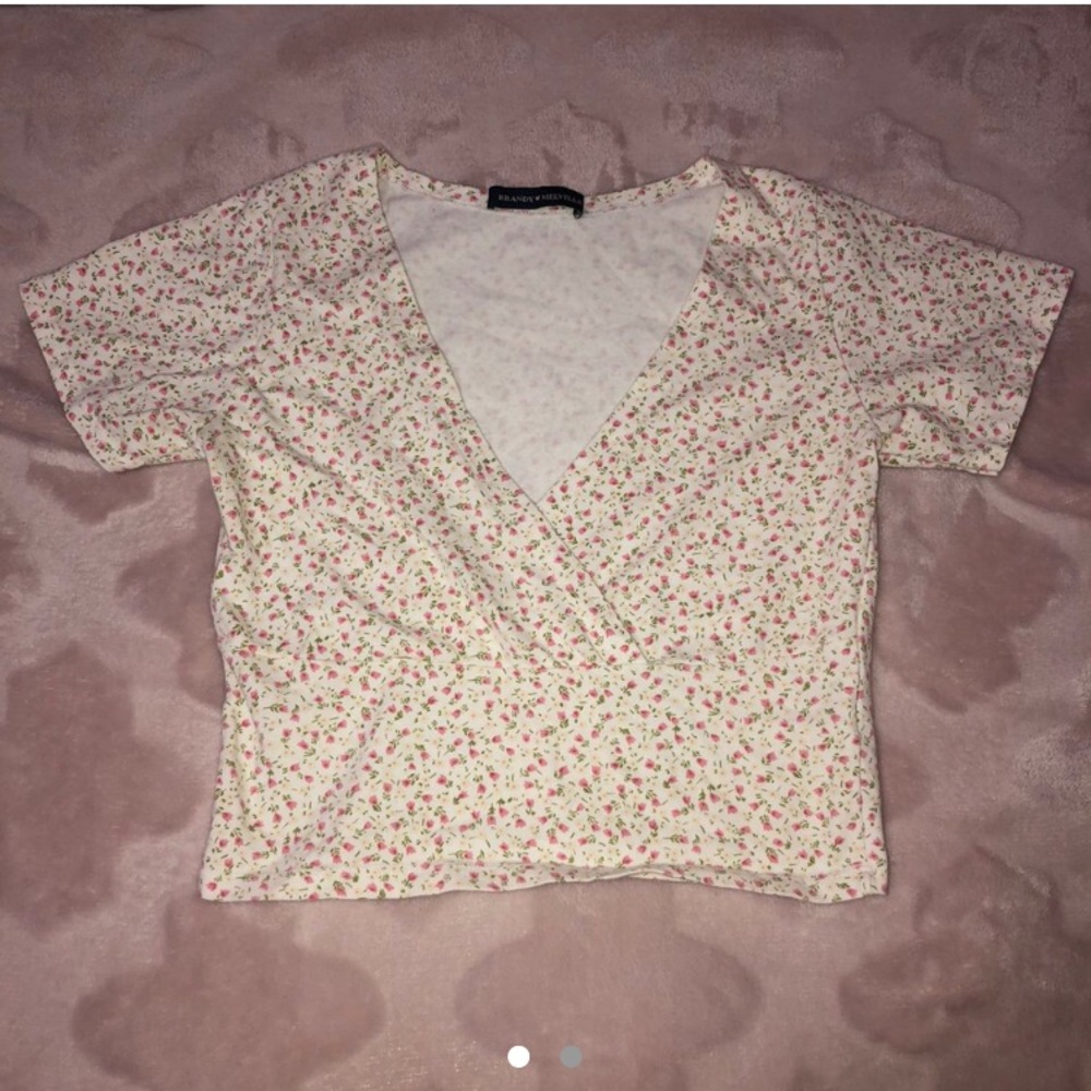 NWOT Brandy Melville Floral Amara Top